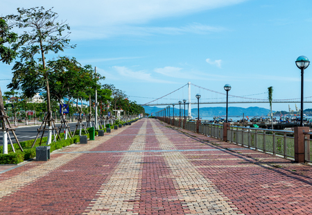 Cau Thuan Phuroc Bridge Danang City, Vietnam May 2016の写真素材