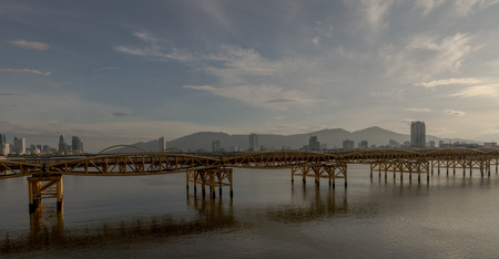 First bridge in Danang (Cau Nguyen Van Troi) Jul 2016.の写真素材