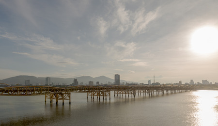 First bridge in Danang (Cau Nguyen Van Troi) Jul 2016.の写真素材