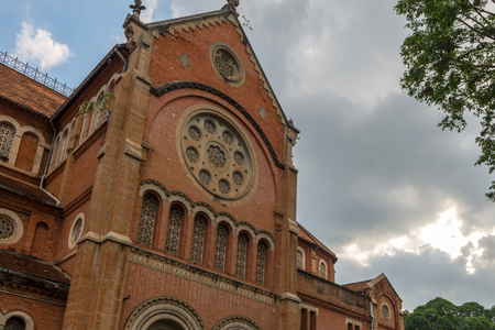 Saigon Notre-Dame Basilica, Vietnam Jun 2016の写真素材