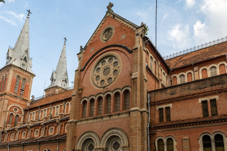 Saigon Notre-Dame Basilica, Vietnam Jun 2016の写真素材