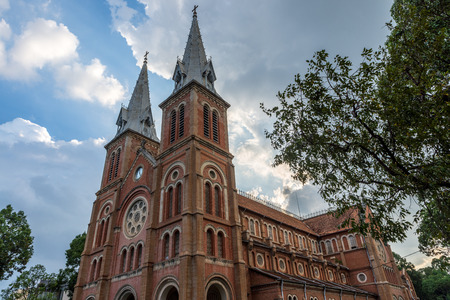 Saigon Notre-Dame Basilica, Vietnam Jun 2016の写真素材