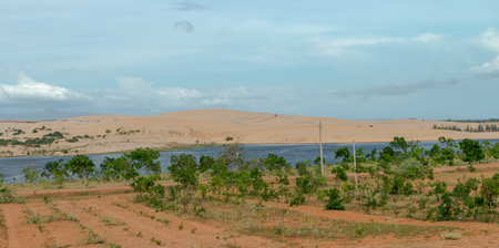 Sand dunes, Mui Ne South Vietnam Dec 2016の写真素材