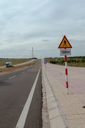New road way to Sand dunes, Mui Ne South Vietnam Dec 2016の写真素材
