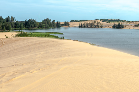 Sand dunes, Mui Ne South Vietnam Dec 2016の写真素材