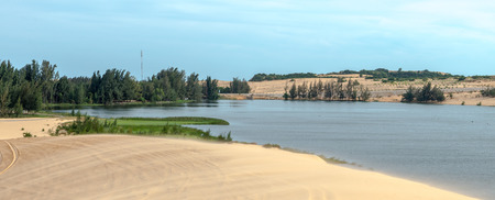 Sand dunes, Mui Ne South Vietnam Dec 2016の写真素材