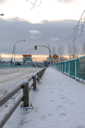 Town views during winter in Vancouver Canada Dec 2016の写真素材