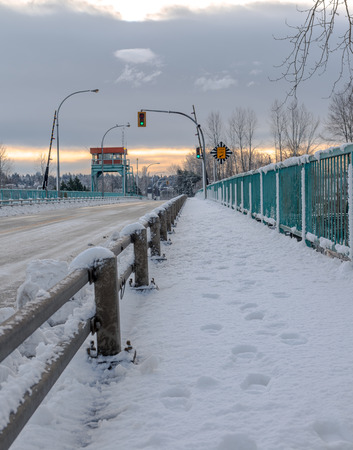 Town views during winter in Vancouver Canada Dec 2016の写真素材