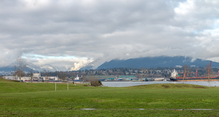 Canada Place during clear sky, Vancouver Jan 2107のeditorial素材
