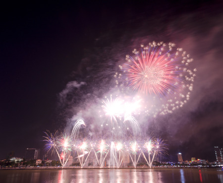 DIFF (Da Nang International Fireworks Festival 2017) Vietnam Jun 2017.の写真素材