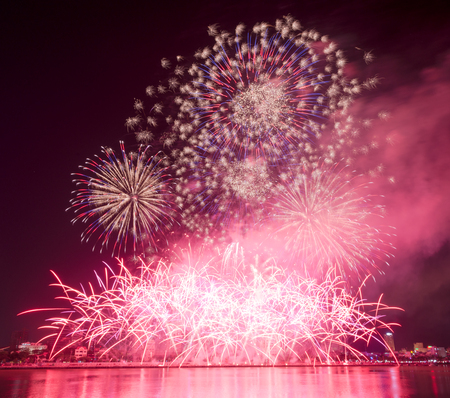 DIFF (Da Nang International Fireworks Festival 2017) Vietnam Jun 2017.の写真素材