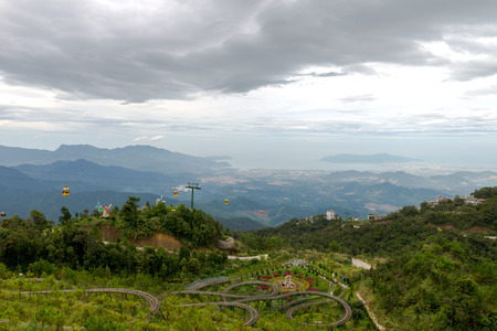 Nice mountain landscape sunset view from Ba Na Hill, Da Nang Vietnam Feb 2017の写真素材