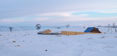 Khuzhir village near Lake Baikal, Russiaの写真素材
