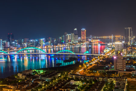 Nightlife Business District of Da Nang City May 2016のeditorial素材