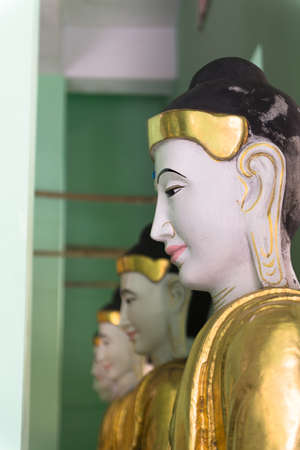 The Shwedagon pagoda the most famous landmark of Myanmar.のeditorial素材