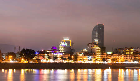 Phnom Penh, Cambodia: Business and Royal Palace Administrative center in Cambodia capital town. Picture taken on Sep 01, 2015のeditorial素材