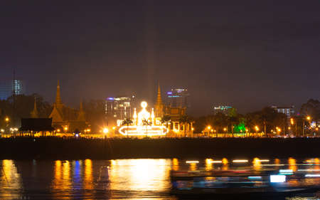 Phnom Penh, Cambodia: Business and Royal Palace Administrative center in Cambodia capital town. Picture taken on Sep 01, 2015のeditorial素材