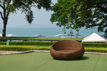 The landscape of beach views Pattaya 2022. Thailandの写真素材