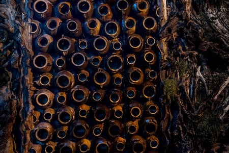 Stacked clay pot