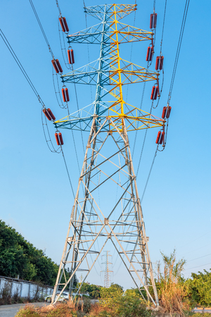 High voltage postの写真素材