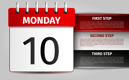 time management infographics. Vector Illustration.のイラスト素材