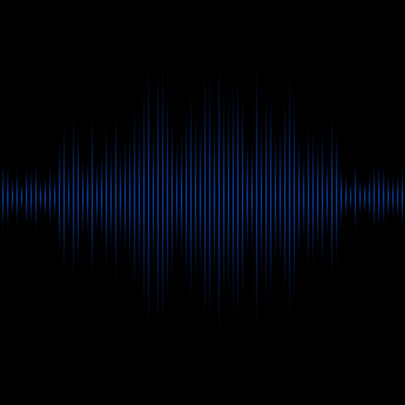 Blue equalizer. Vector Illustration.