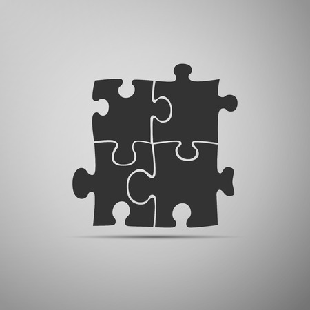 Puzzles icon. Vector Illustration.のイラスト素材