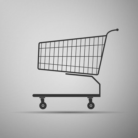 Shopping cart icon. Vector illustrationのイラスト素材
