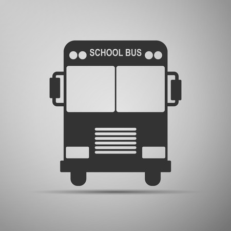 School Bus icon. Vector Illustration.のイラスト素材