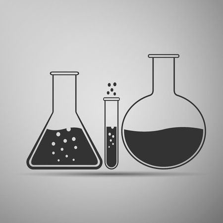 Laboratory glassware icon. Vector Illustration.のイラスト素材