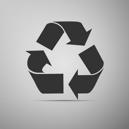 Recycle symbol icon. Vector illustrationのイラスト素材