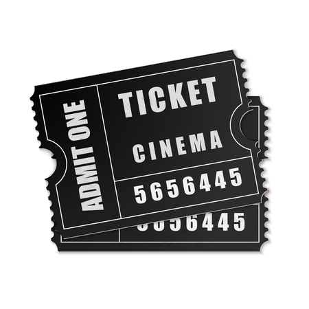 Vector Admit One ticket icon isolatedのイラスト素材