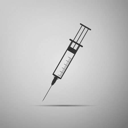 Syringe icon. Vector illustrationのイラスト素材