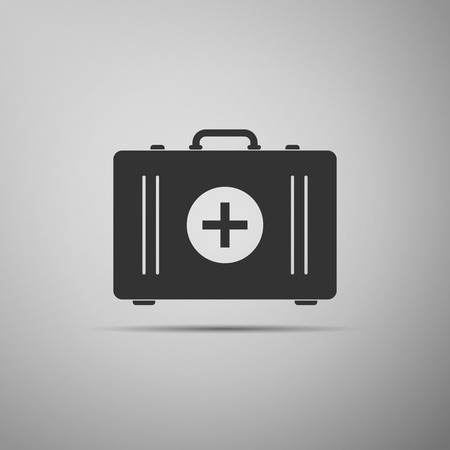 First aid box icon. Vector illustrationのイラスト素材