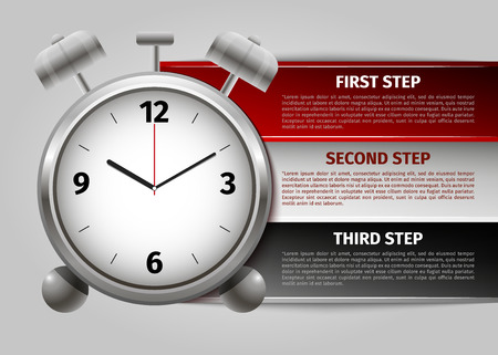 time management infographics. Vector Illustration.のイラスト素材
