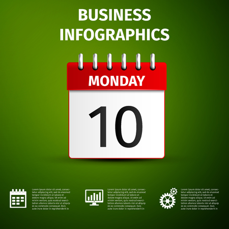 Business infographics. Vector Illustration.のイラスト素材