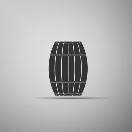 Wooden barrel. Vector Illustration.のイラスト素材
