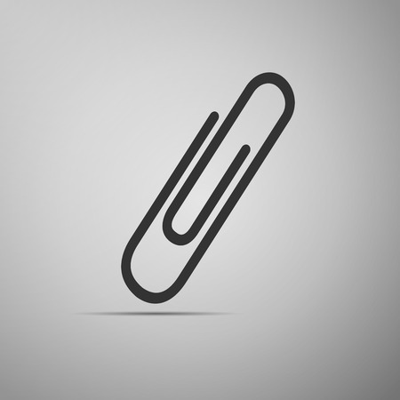 Paper Clip icon. Vector Illustration.のイラスト素材