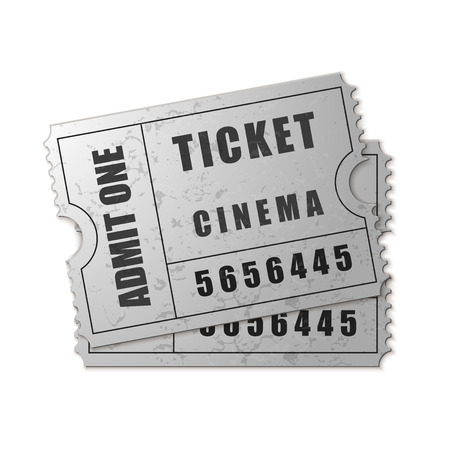 Vector Admit One ticket icon isolatedのイラスト素材