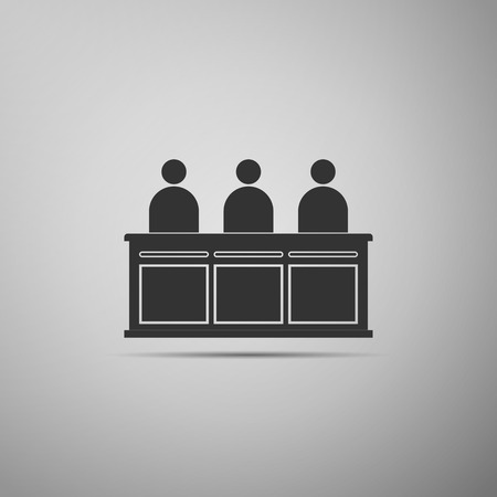 Jurors icon. Vector illustrationのイラスト素材