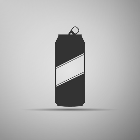 Aluminum can icon. Vector Illustrationのイラスト素材