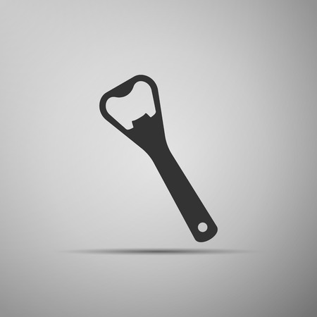 Close up of bottle opener icon. Vector Illustrationのイラスト素材