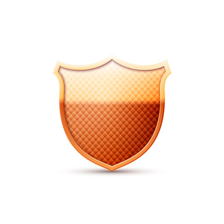 gold shield. Vector Illustration.のイラスト素材