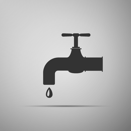 Water tap icon. Vector illustrationのイラスト素材