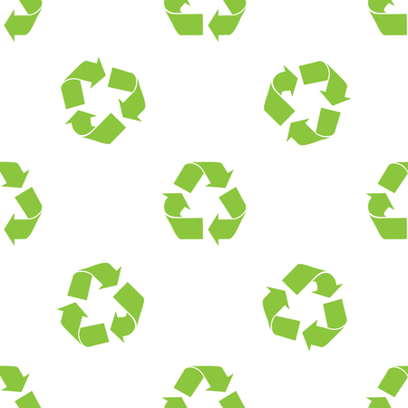 Recycle Symbol pattern. Vector Illustration.のイラスト素材