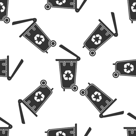 Trash can icon patternのイラスト素材