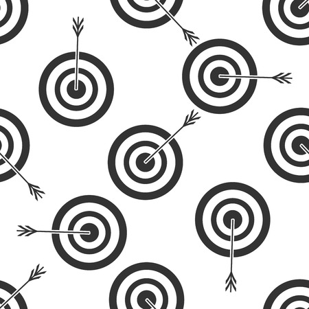 Target with dart icon patternのイラスト素材