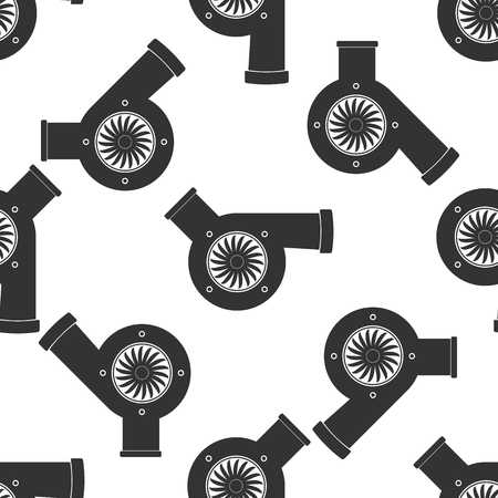 Automotive turbocharger icon patternのイラスト素材
