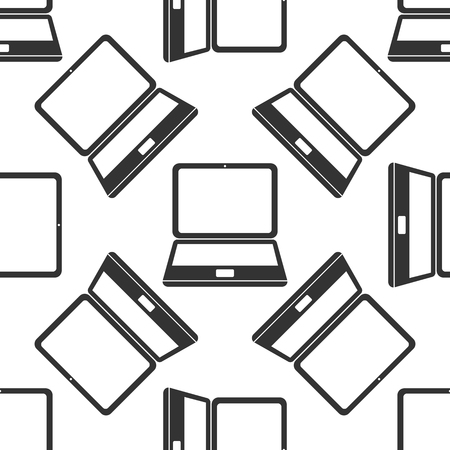 Laptop icon patternのイラスト素材