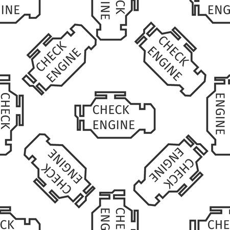Check engine icon patternのイラスト素材